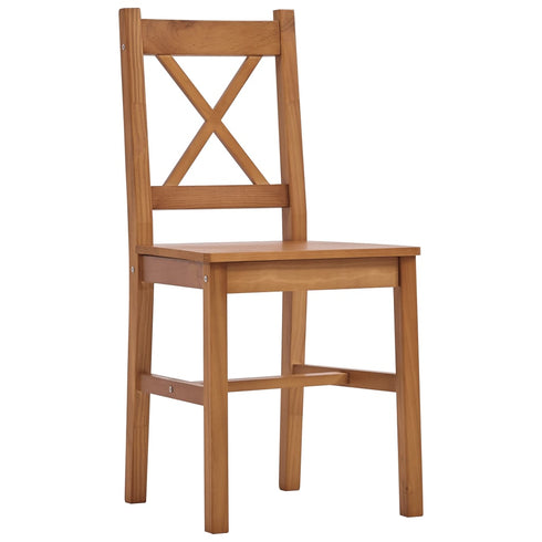 Maison Madeleine -  9 Piece Dining Set Pinewood Honey Brown